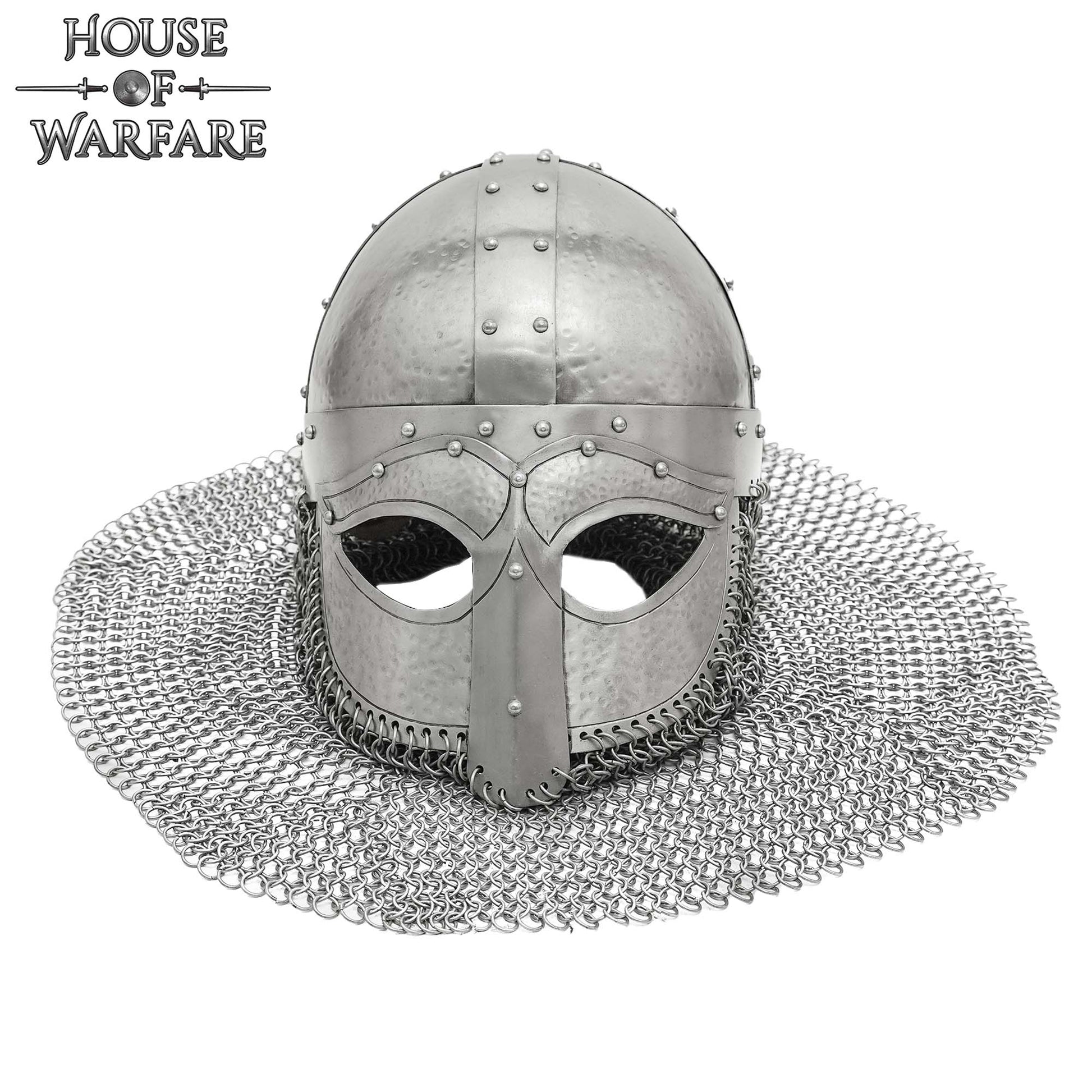 Casco Vikingo Forjado con Camail Butted Calibre 18 - Imagen 4