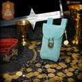 Mythrojan Medieval Renacimiento Cinturón de Joyería de Gamuza Bolsa Larp Traje Bolsa de Cintura - Imagen 1