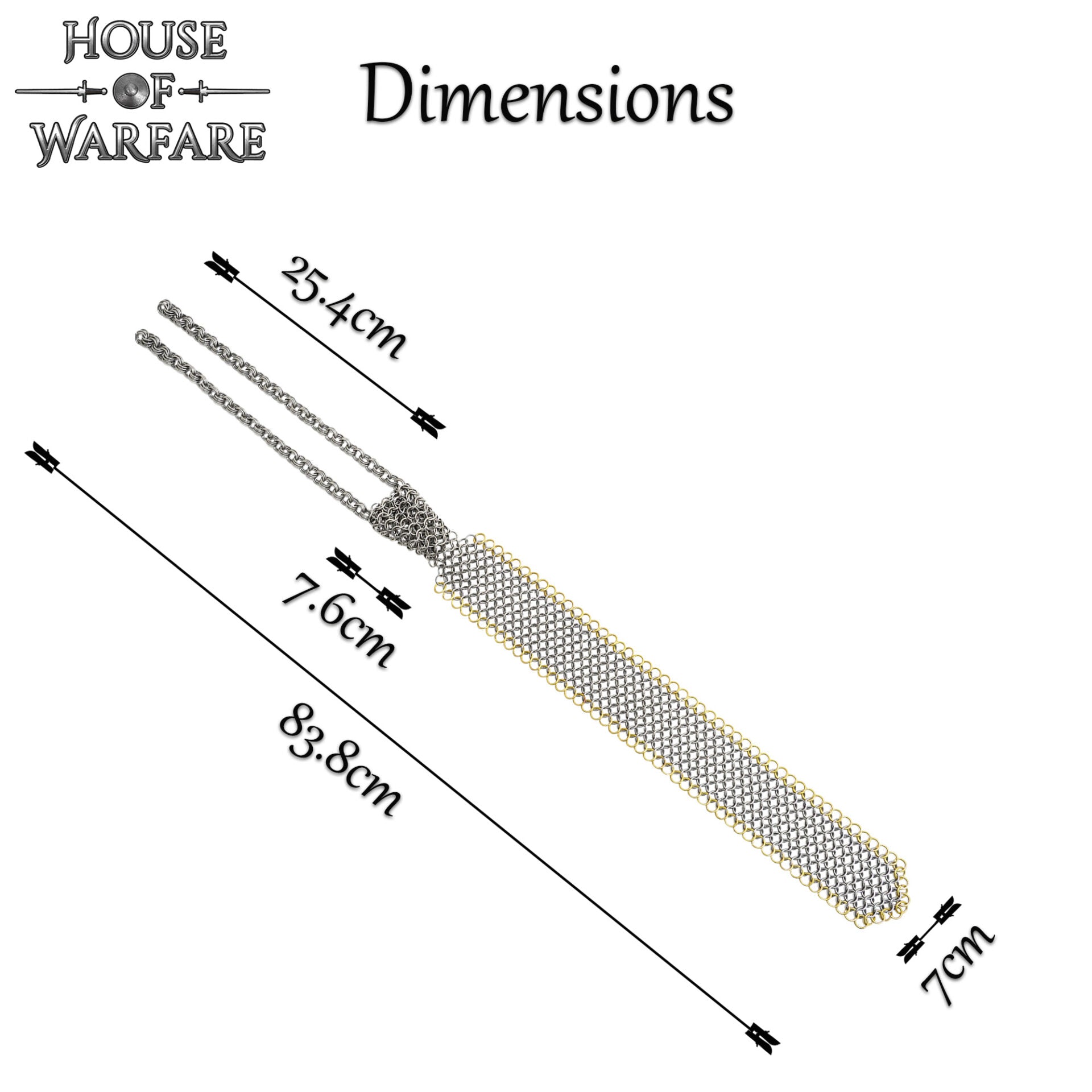 Corbata de Cota de Malla - Anillo de 8 Mm con Tope - Calibre 16, Acero Dulce y Latón Macizo - Ideal para Bricolaje y Reparaciones de Cota de Malla - Imagen 3