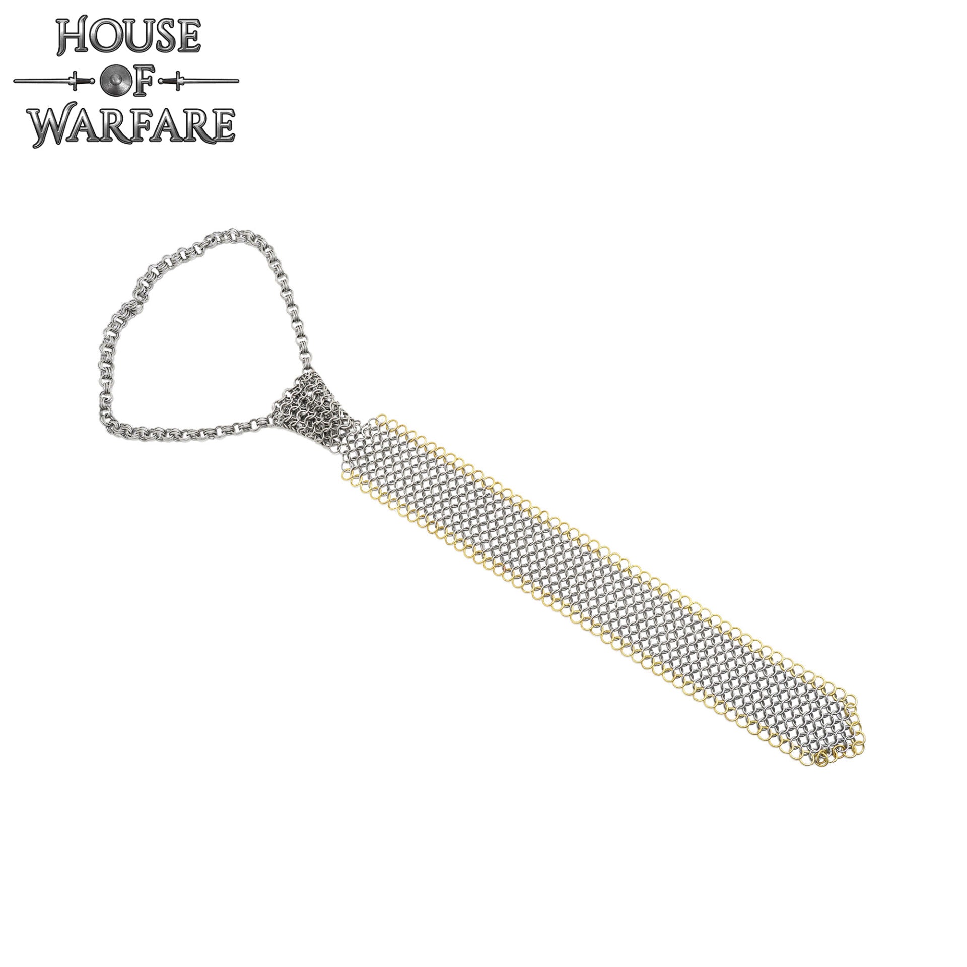 Corbata de Cota de Malla - Anillo de 8 Mm con Tope - Calibre 16, Acero Dulce y Latón Macizo - Ideal para Bricolaje y Reparaciones de Cota de Malla - Imagen 4