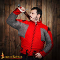 Válvulas de Cota de Malla (par) - Anillas Planas de 9 Mm Remachadas en Cúpula con Anillas Macizas Alternadas - Acero Dulce de Calibre 17 - Armadura Medieval para Larp, Disfraces - Imagen 1