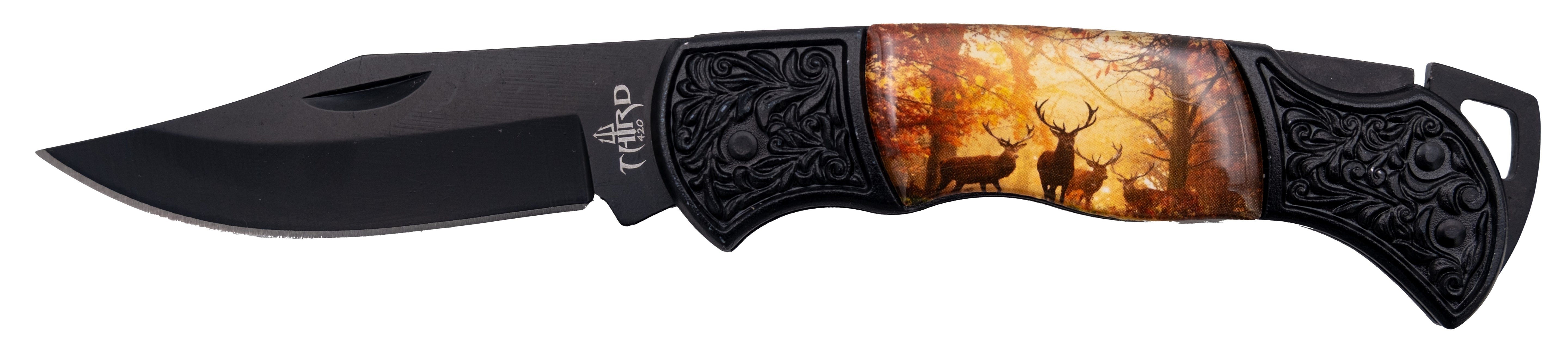 Pack de 24 Navajas Third con Hoja Negra 7.5 cm - Varios Diseños