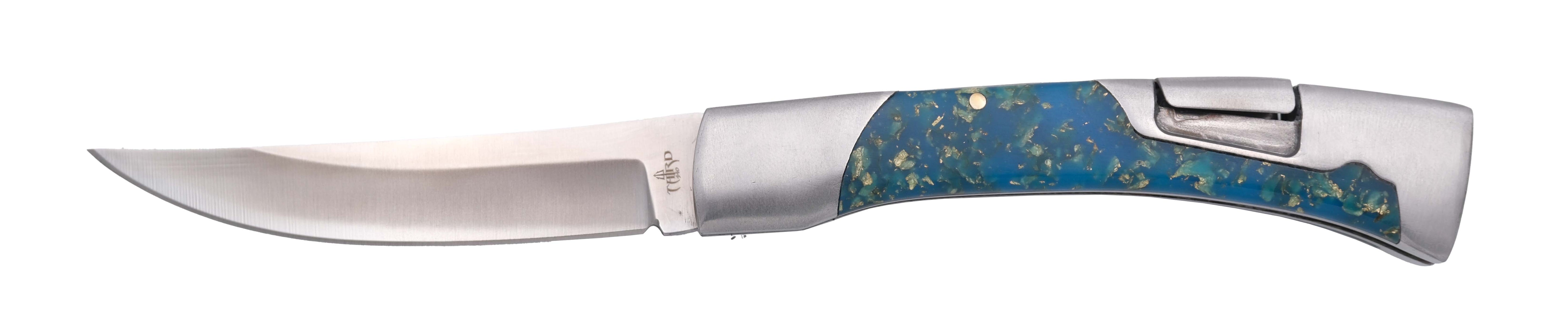 Navajas Third con Acrílico Fluorescente Acero 440 Varios Colores