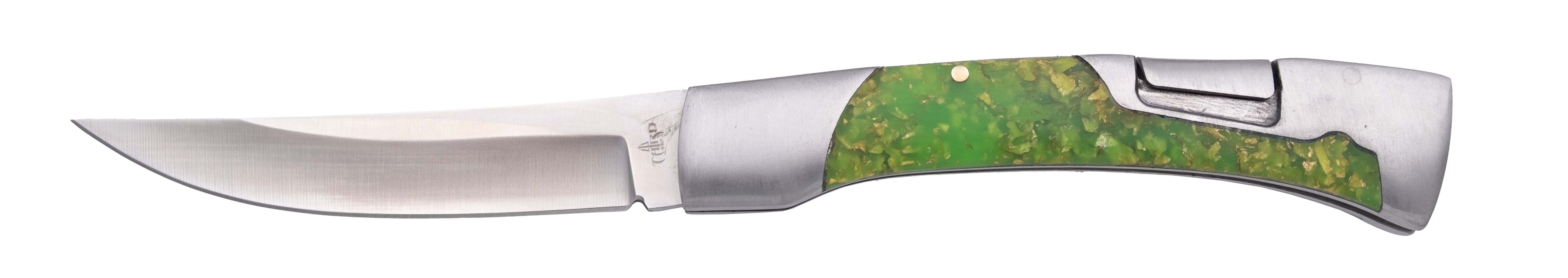 Navajas Third con Acrílico Fluorescente Acero 440 Varios Colores