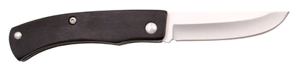 Third 4-Break Ratchet Knife Ebony Handle Stainless Steel 8.5 cm