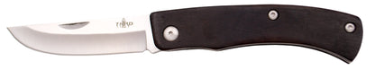 Third 4-Break Ratchet Knife Ebony Handle Stainless Steel 8.5 cm