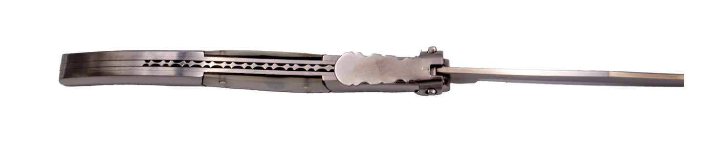 Navaja Carraca Third N50b Serie Perla Acrílico Blanco