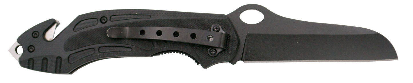 Third rescue knife N72N black G10 handle TH--N72N