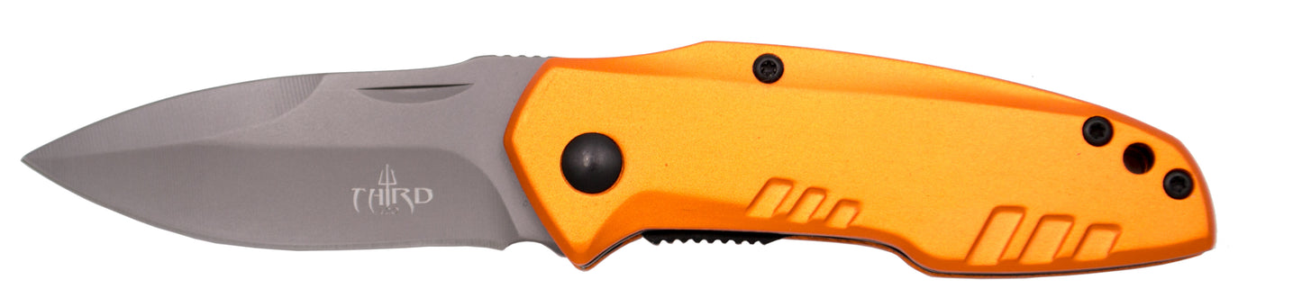 Third N83O Pocket Knife, Anodized Aluminum Handle... TH--N83O