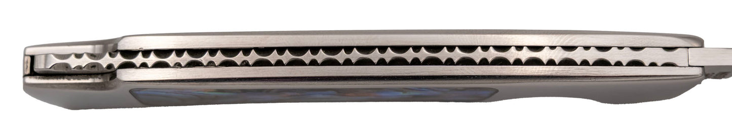 Navaja Gran Danés Tramuntana Knives Mango de Abulón y Acero 440