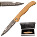 Navaja Artesanal Tramuntana de Damasco VG10 con Mango de Arce