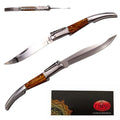Imagen de Navaja Carraca Third N49o Serie Ámbar Madera De Olivo parte de nuestra colección en Espadas y más, sitio oficial.