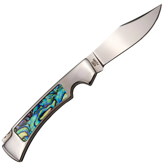 Navaja Gran Danés Tramuntana Knives Mango de Abulón y Acero 440
