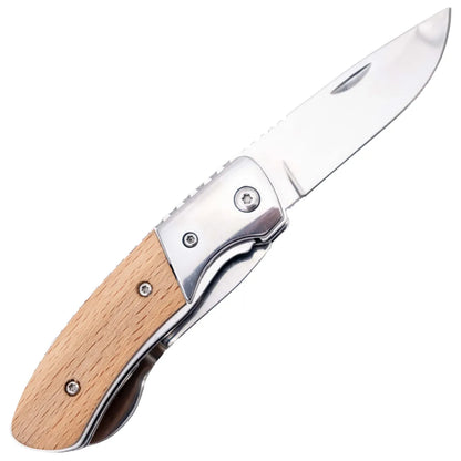 Navaja Multifunción Third Desmontable con Mango de Madera de haya
