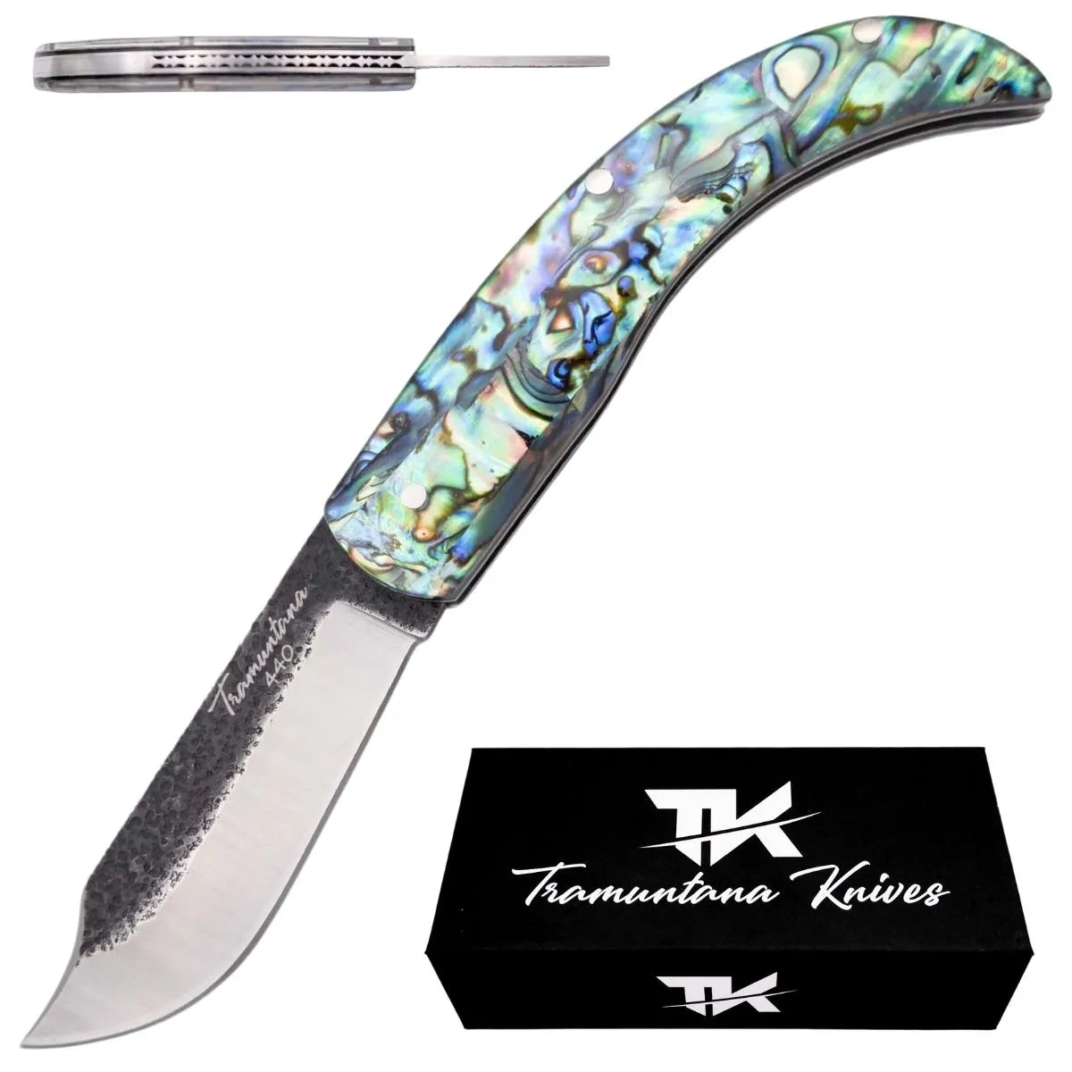 Navaja Rústica Tramuntana Knives con Mango de Abulón