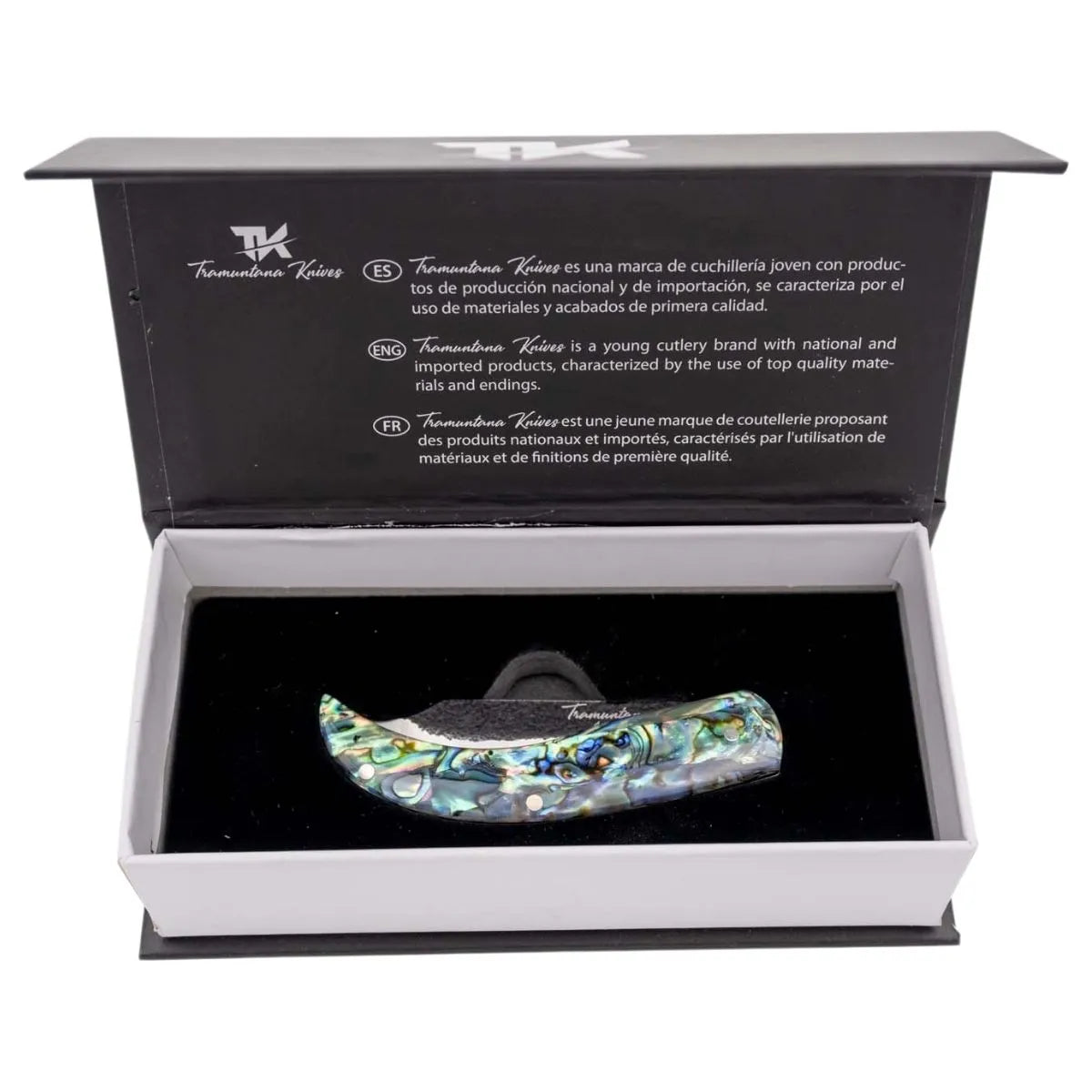 Navaja Rústica Tramuntana Knives con Mango de Abulón