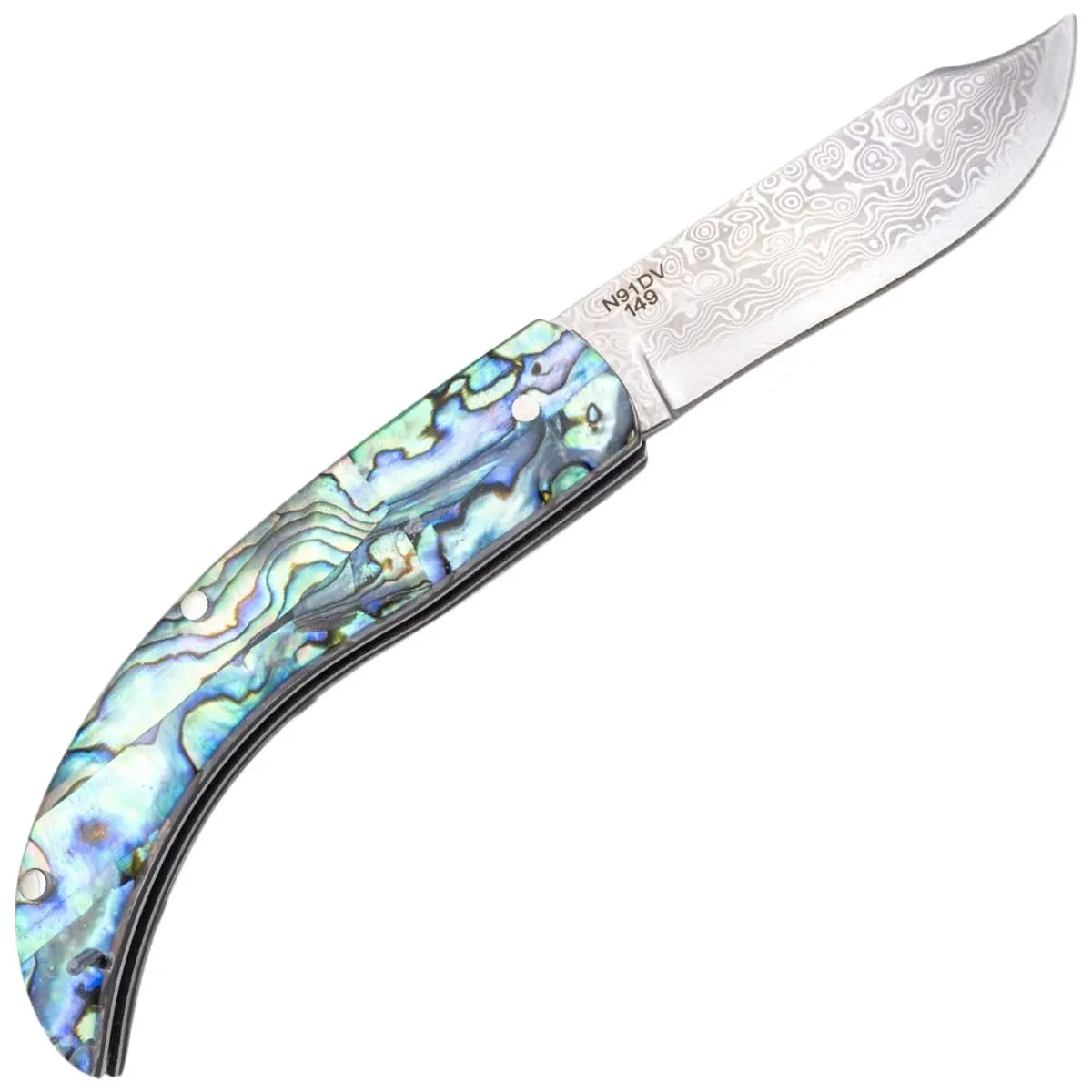 Navaja Rústica Tramuntana Knives en Acero de Damasco