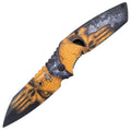 Navaja Táctica Third Calavera Naranja