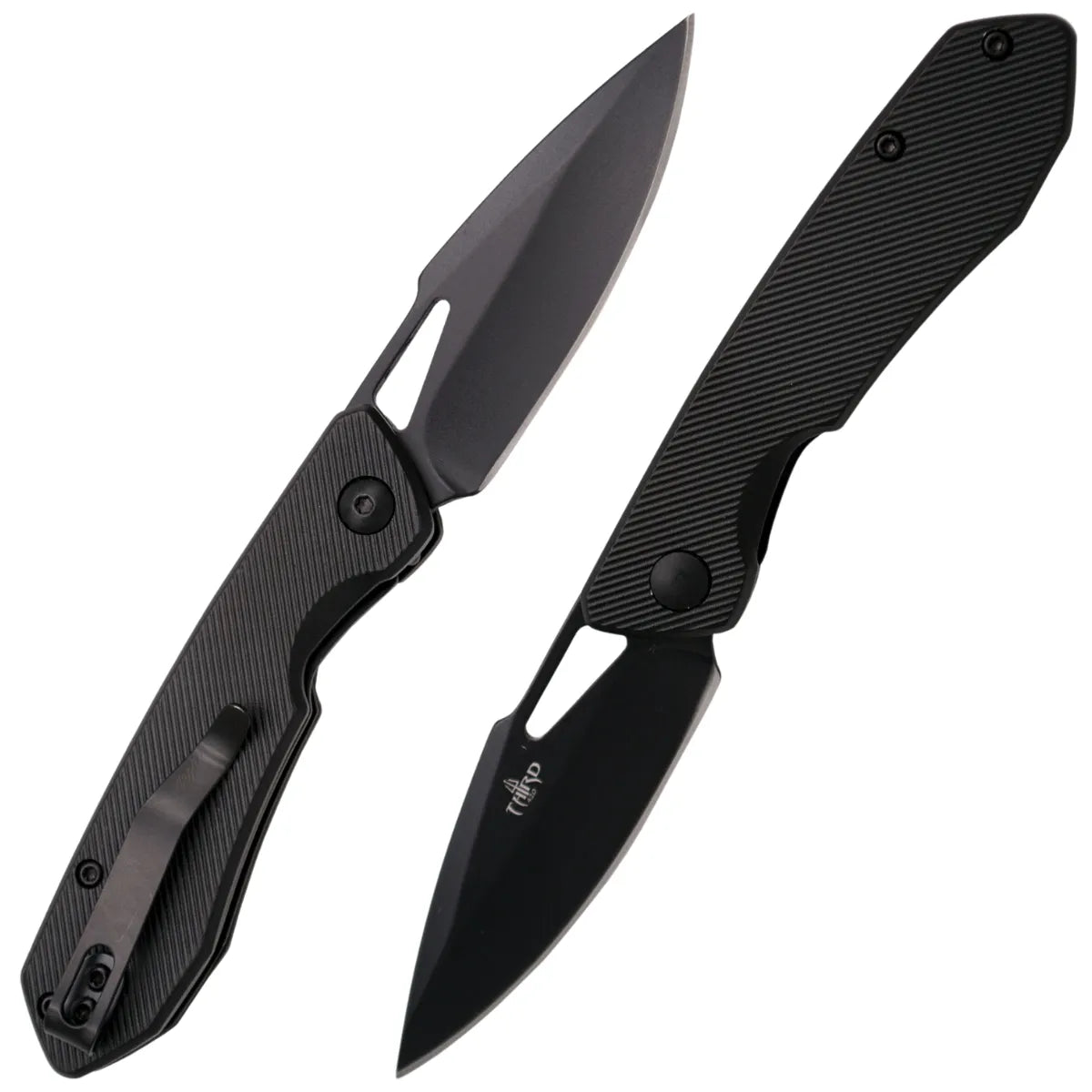 Navaja Third Aluminio con Hoja de 7 cm - negro