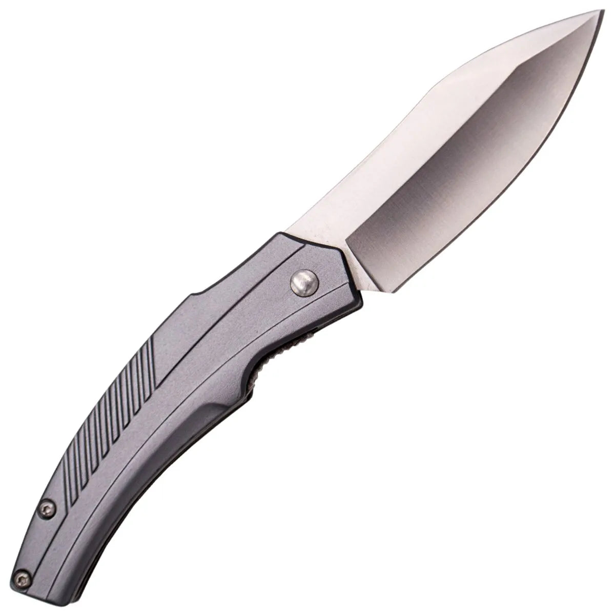 Navaja Third Mango Aluminio Gris Hoja Acero Inox 7,5 Cm