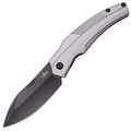 Navaja Third Mango Aluminio Gris Hoja Acero Inox Negro 7,5 Cm