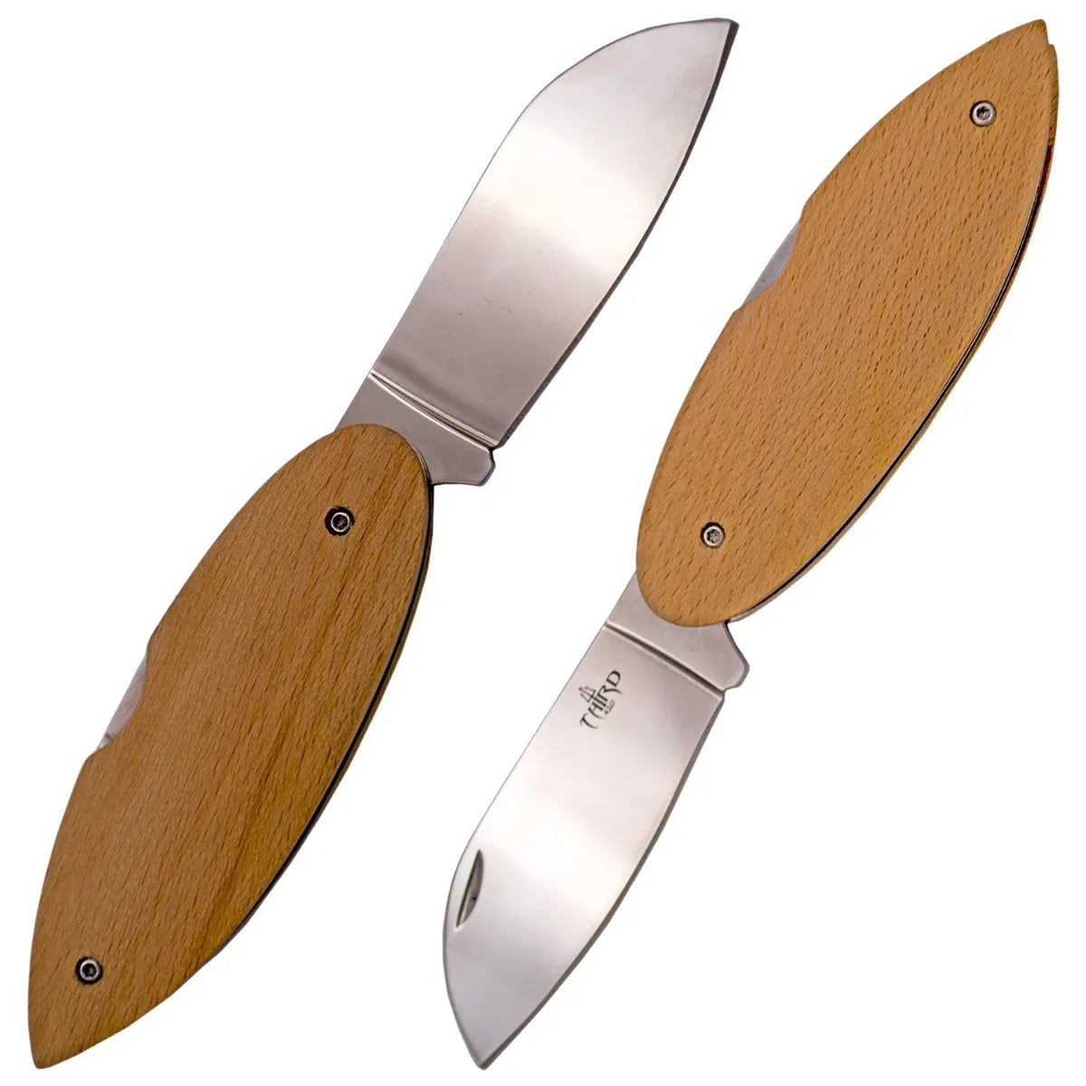 Navaja Third Surf con Mango de Haya - Diseño Liso