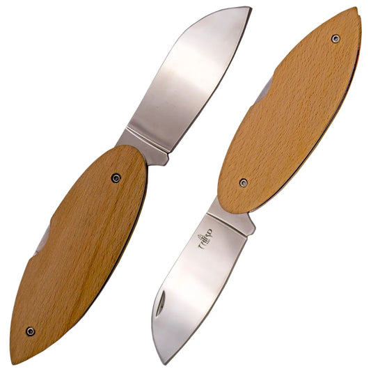 Navaja Third Surf con Mango de Haya - Diseño Liso