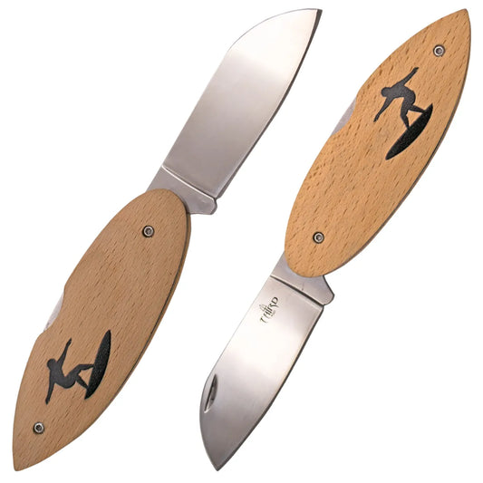 Navaja Third Surf con Mango de Haya - Diseño Surfer