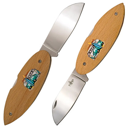 Navaja Third Surf con Mango de Haya - Diseño Furgoneta