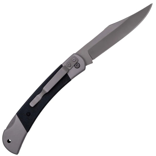 Navaja de Acero Inoxidable Coronel Tramuntana Gris G10 Negro