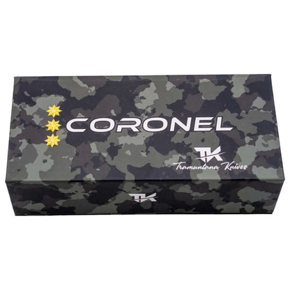 Navaja de Acero Inoxidable Coronel Tramuntana Gris G10 Negro