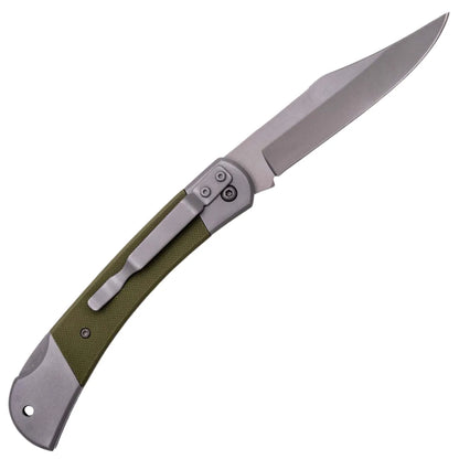 Navaja de Acero Inoxidable Coronel Tramuntana Gris G10 Verde