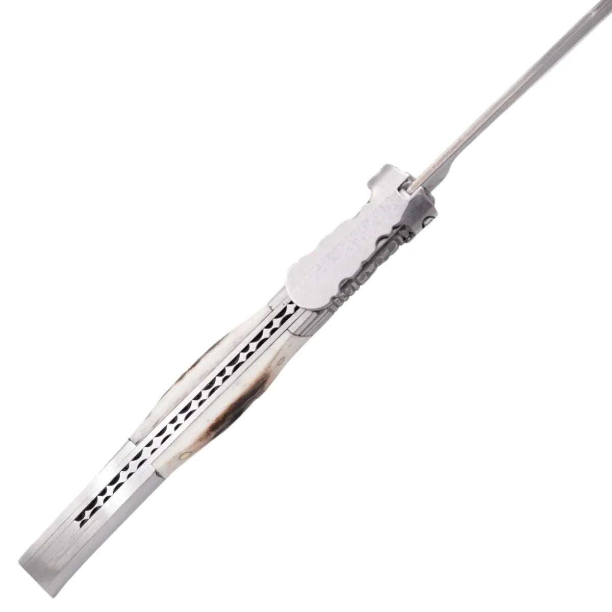 Navaja de Carraca Third Serie Ciervo Hoja de Damasco