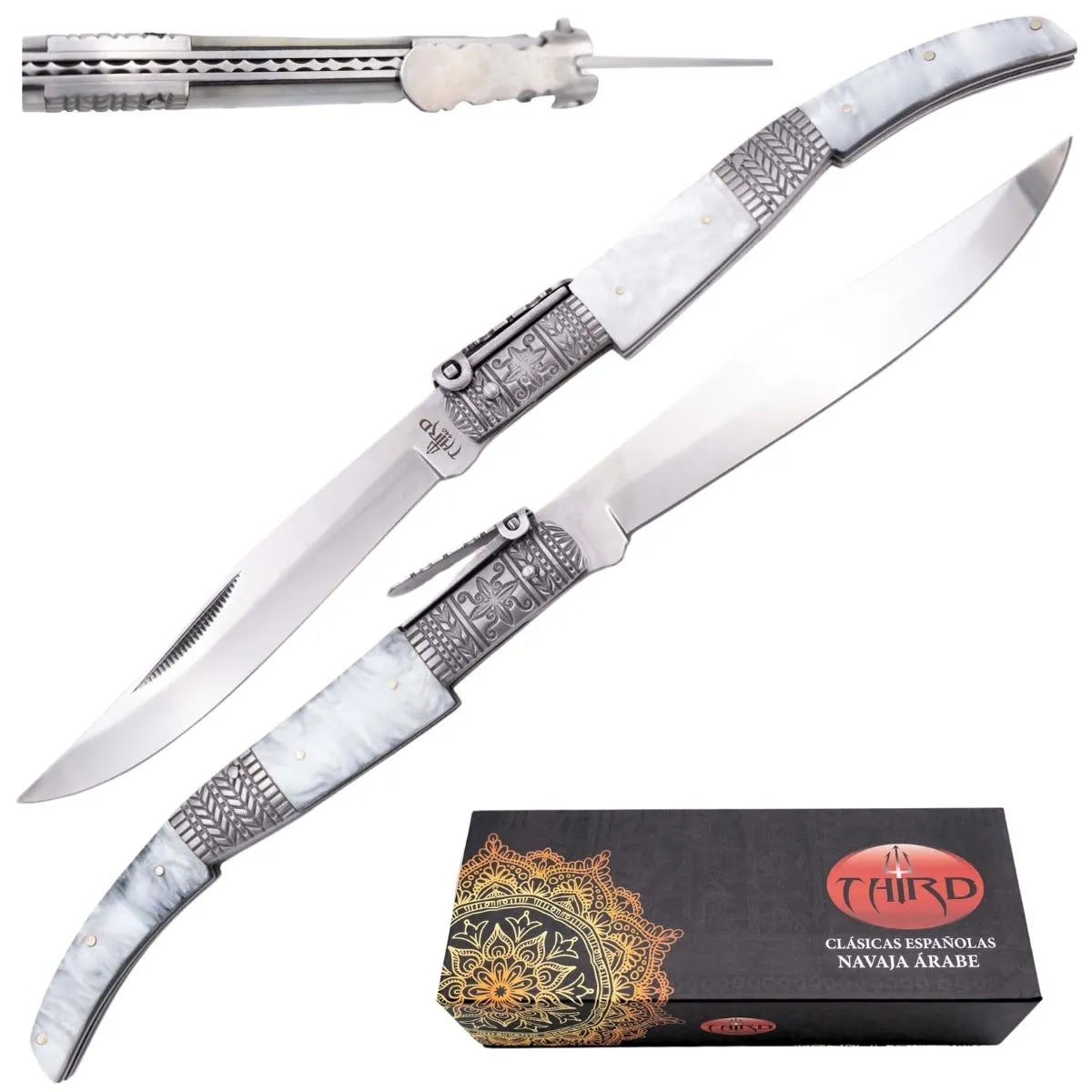 Navaja de Carraca Third Serie Seda Perla