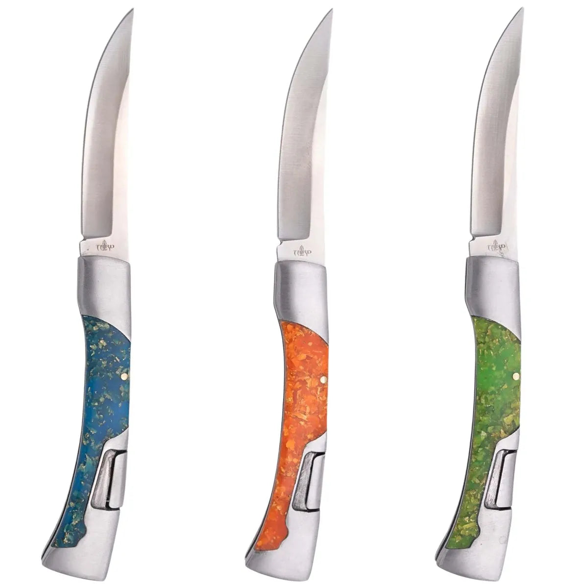 Navajas Third con Acrílico Fluorescente Acero 440 Varios Colores