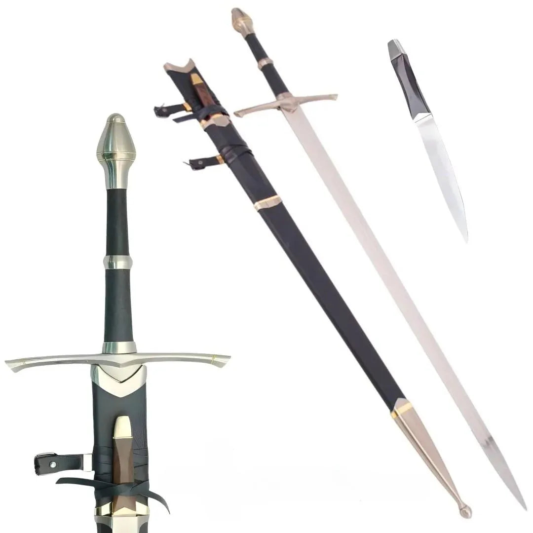 Imagen de Pack Aragorn: Espada anduril + Espada Strider + Cuchillo elfico parte de nuestra colección en Espadas y más, sitio oficial.