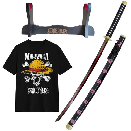 Zoro's Shusui Decorative Katana Pack + Luffy Skull T-Shirt
