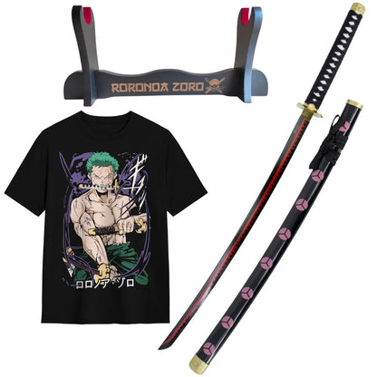 Pack Katana Decorativa Shusui de Zoro + Camiseta Zoro