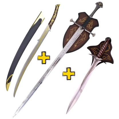 Imagen de Pack Tierra Media: Espada Andúril + Espada Dardo + Hadhafang parte de nuestra colección en Espadas y más, sitio oficial.