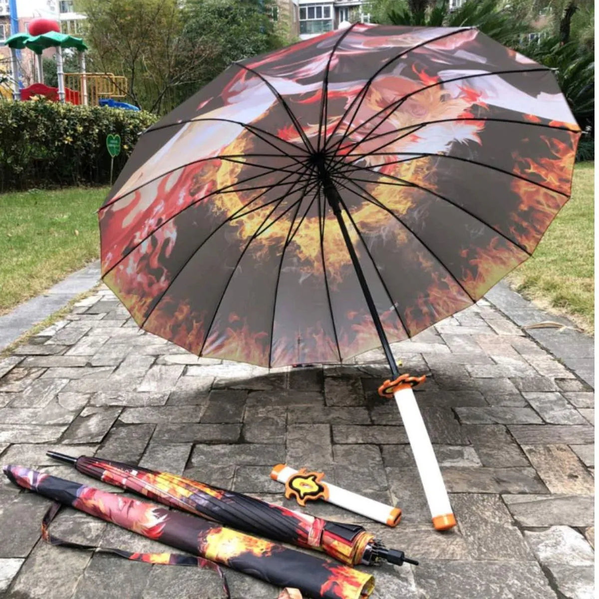 Paraguas Rengoku Kimetsu No Yaiba