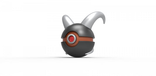Imagen de Pokeball Artesanal Houndoom parte de nuestra colección en Espadas y más, sitio oficial. Esta imagen describe  pokeball