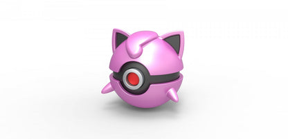 Imagen de Pokeball Artesanal De Jigglypuff parte de nuestra colección en Espadas y más, sitio oficial. Esta imagen describe  pokeball