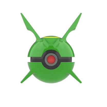 Imagen de Pokeball Artesanal Rayquaza parte de nuestra colección en Espadas y más, sitio oficial. Esta imagen describe  pokeball