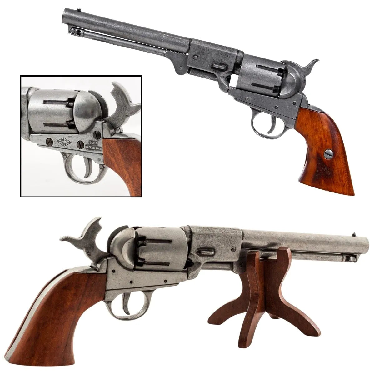 Revólver confederado, diseñado por Griswold & Gunnison, USA 1860