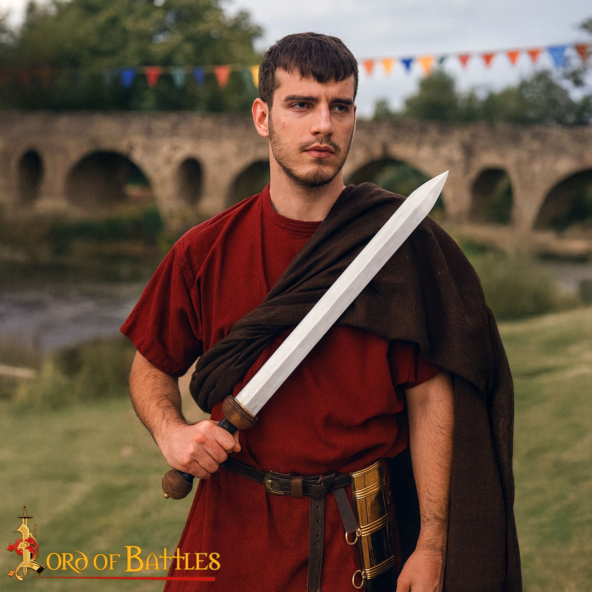 Gladius Romana - Espada de Colección con Vaina de Latón - Imagen 2