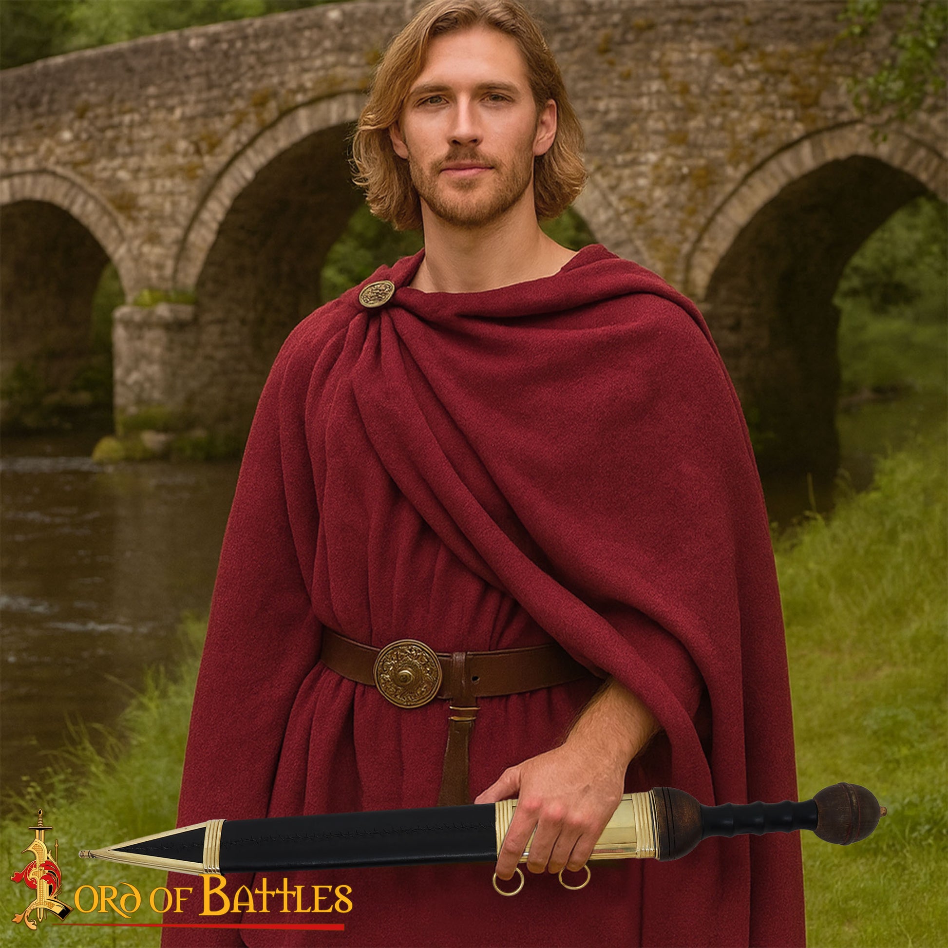 Gladius Romana - Espada de Colección con Vaina de Latón - Imagen 5