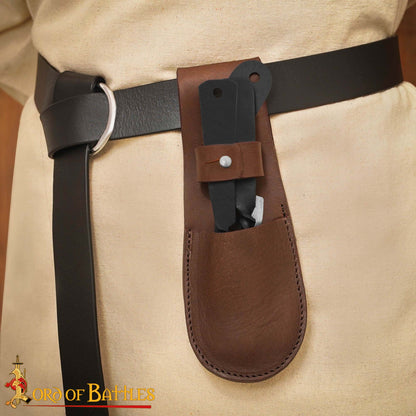 Juego de Cubiertos Viking Rústico - Acero Inoxidable con Funda de Cuero - Imagen 8