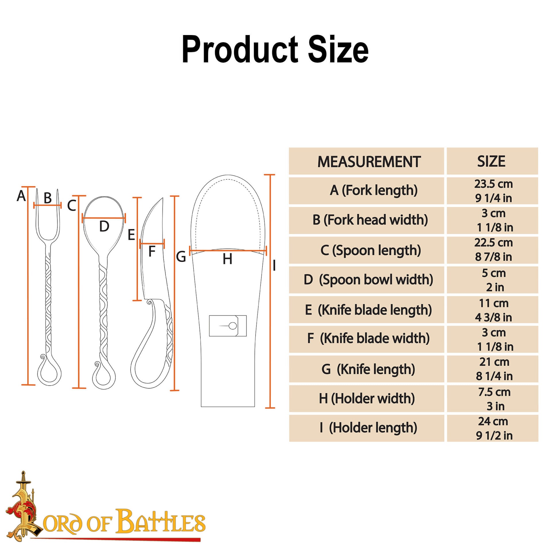 Cubiertos Rústicos de Hierro Forjado a Mano con Mangos Retorcidos y Funda de Cuero - Imagen 3