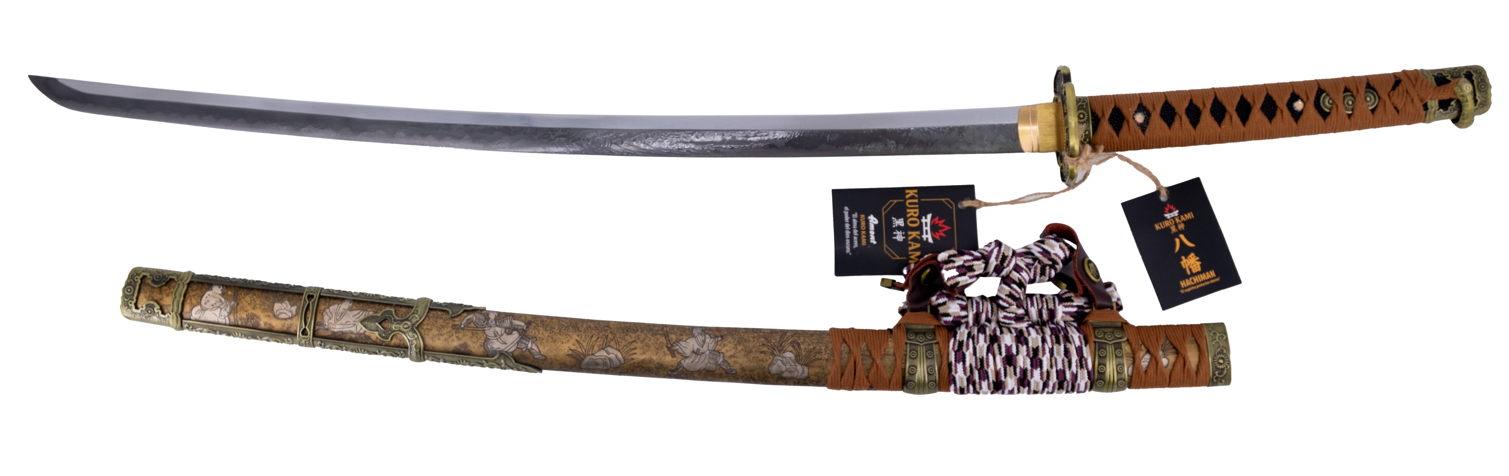 Katana Funcional Kuro Kami Hachiman – Acero 1090 Certificado