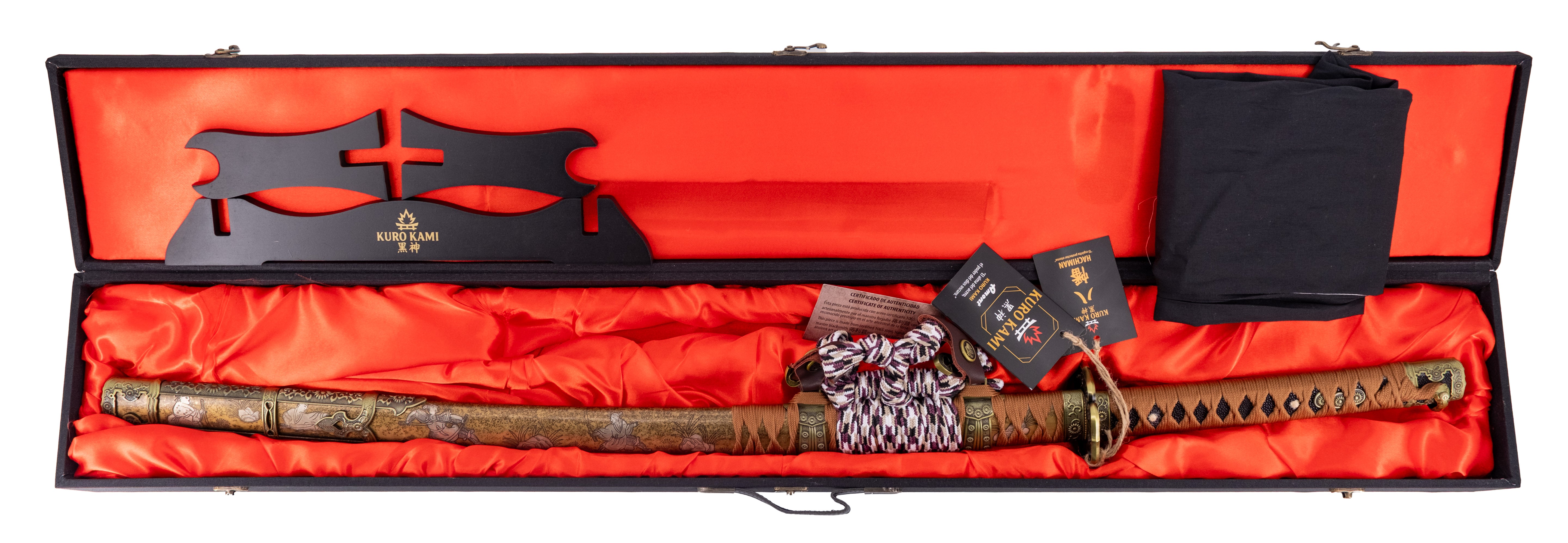 Katana Funcional Kuro Kami Hachiman – Acero 1090 Certificado